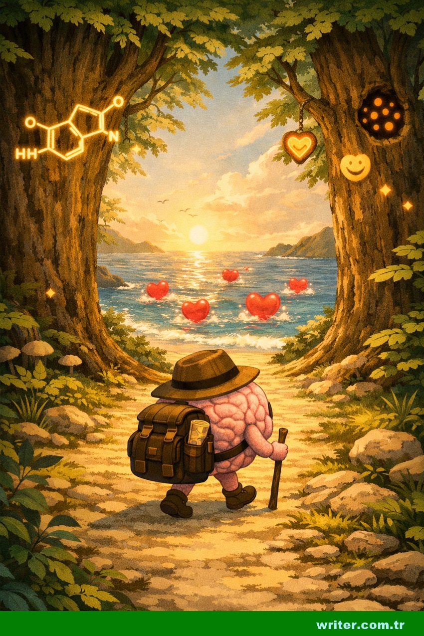 A metaphorical brain image showing a brain that has overcome dopamine addiction.writer.com.tr