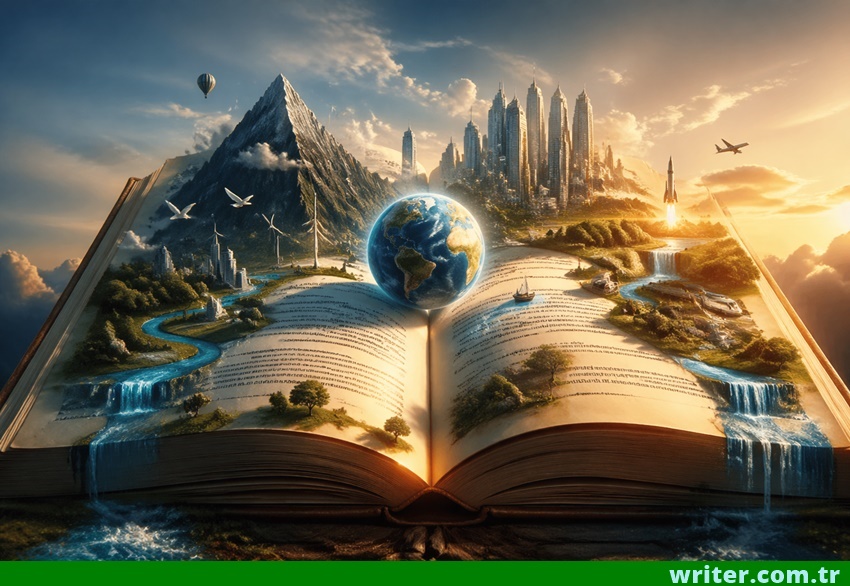 A visual that shows writing is the greatest invention in history.writer.com.tr